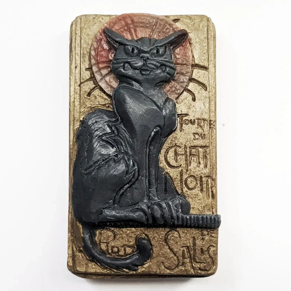 Poe's Pluto Cat Vegan Soap Bar Sauvage Eau De Parfum Scent Handmade - Picture 1 of 4